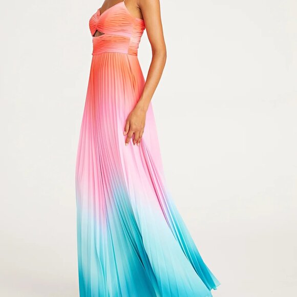 Amur Emmett Pleated Gown - Size 8 - Picture 4 of 14